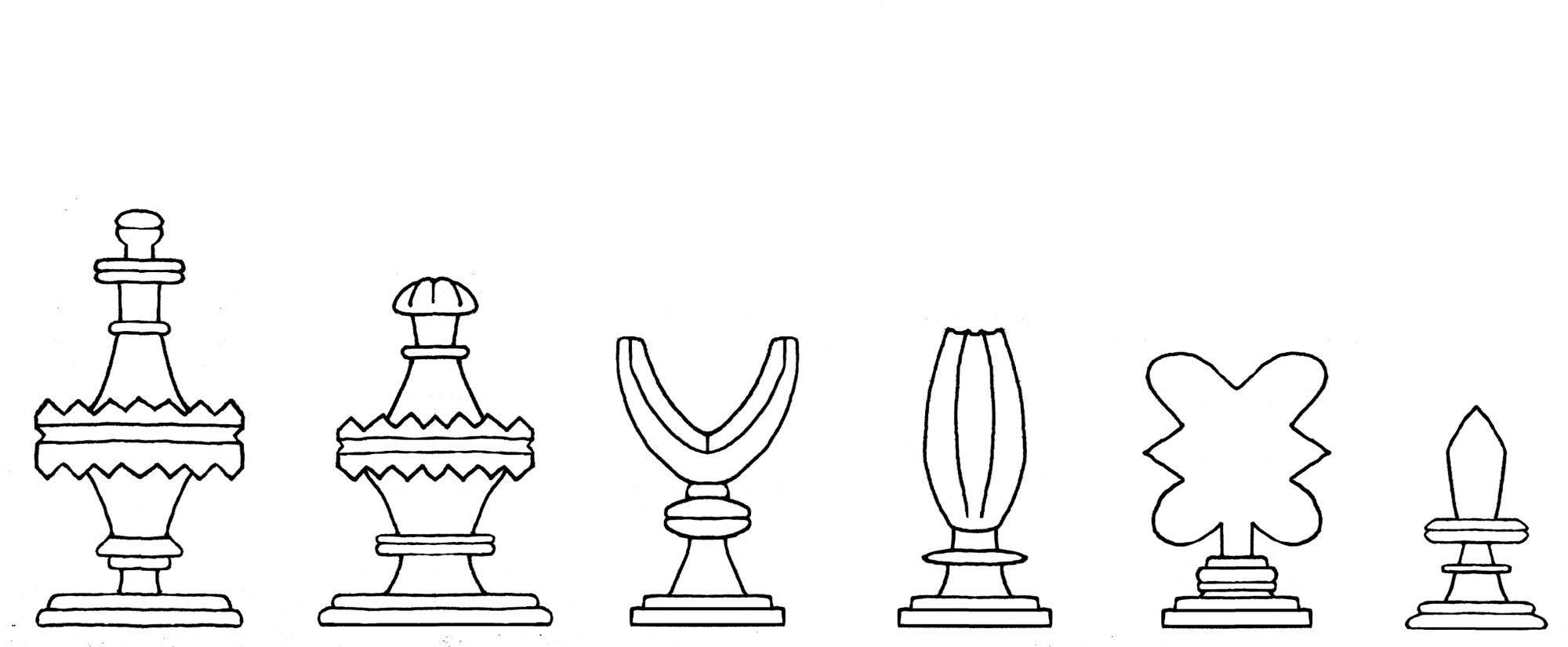 Kobel chess set number 1 interpretive diagram