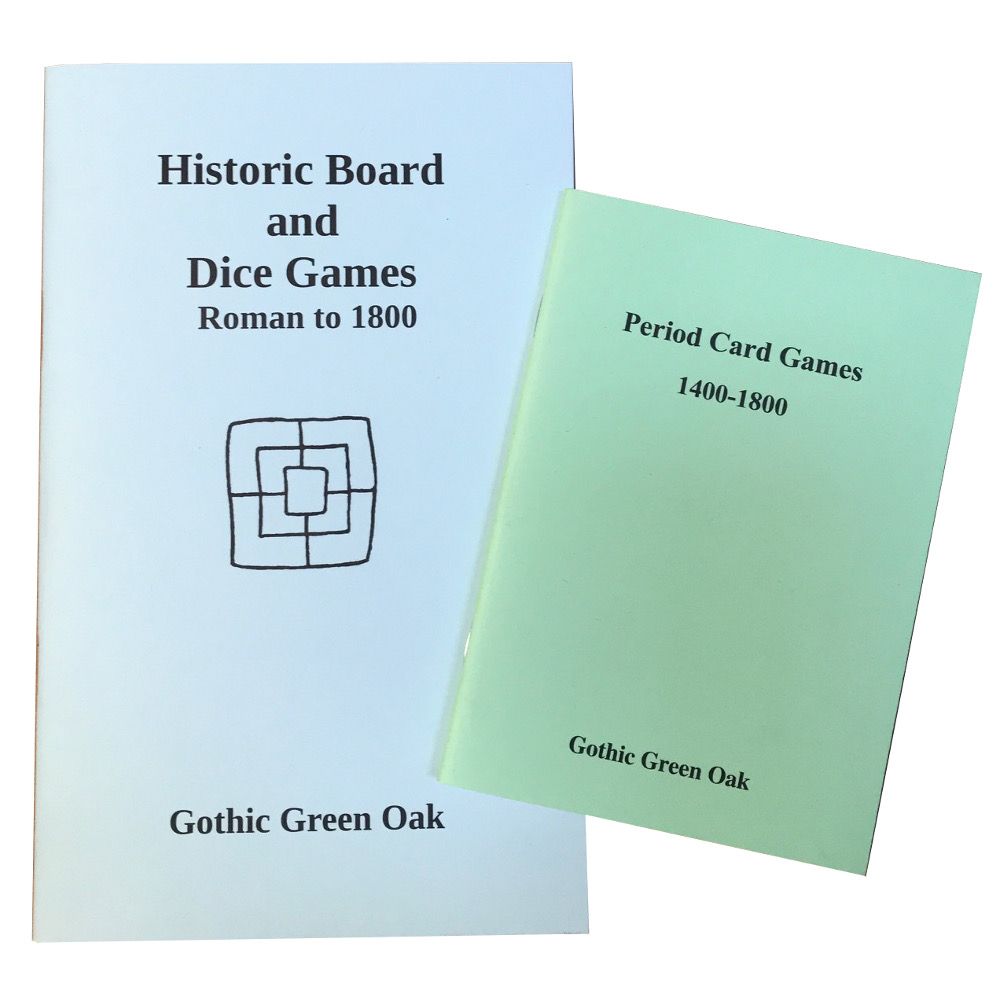 Two historic games rule books from Gothic Green Oak/The Historic Games Shop