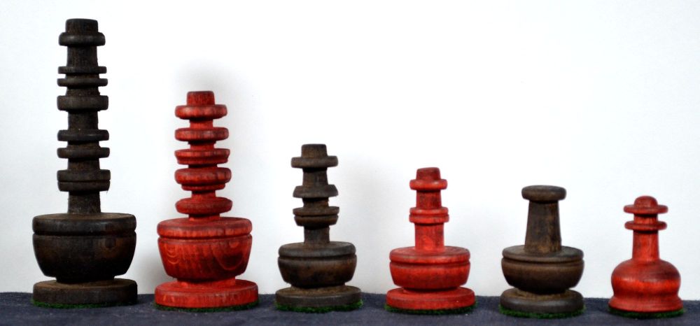 Eighteenth century French chess pieces