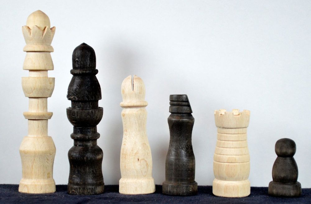 Eighteenth century chess pieces