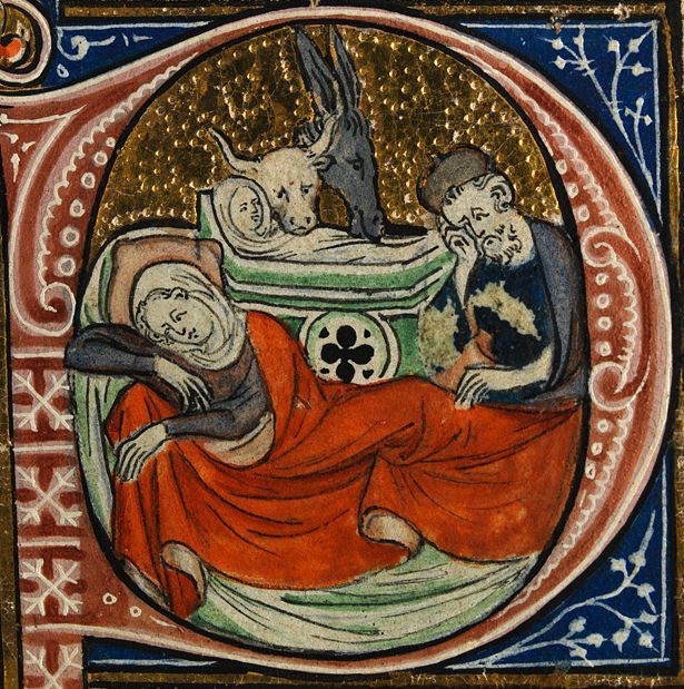 Nativity from the Sherbrooke Missal, c 1310-1320