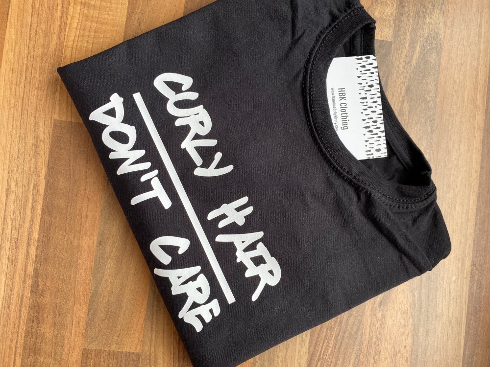 Curly Hair / Don’t Care T-shirt 