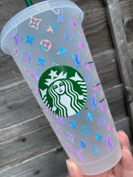LV Inspired Starbucks Cup