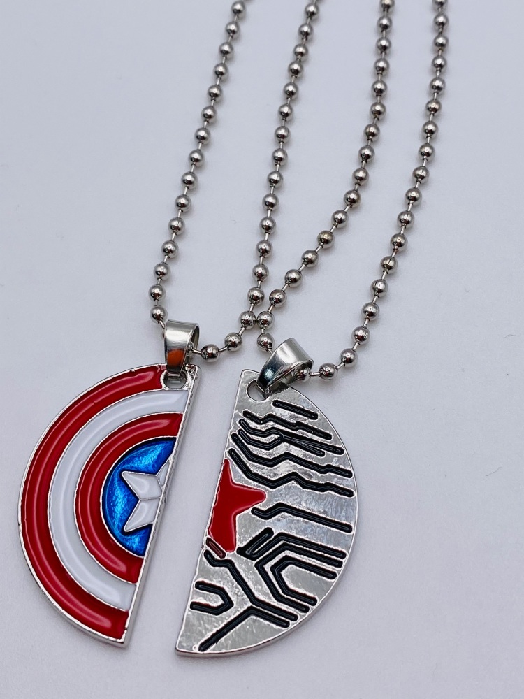 Marvel Fine Jewelry Shield Womens 1/8 CT. T.W. Genuine Red Garnet 14K Rose  Gold Over Silver Sterling Silver Avengers Marvel Captain America Pendant  Necklace - JCPenney
