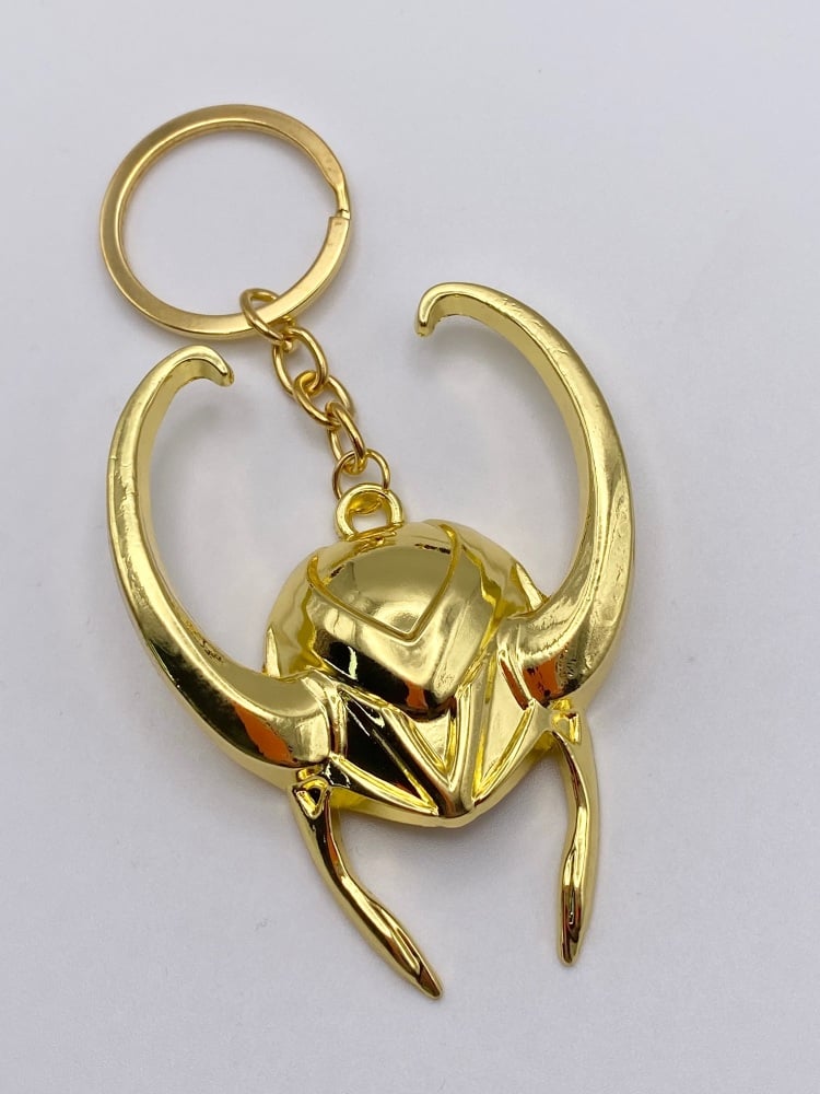 Loki Laufeyson Horns Helmet Keyring