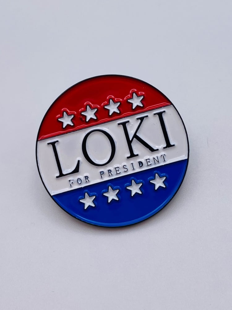 Loki For President Pin Badge