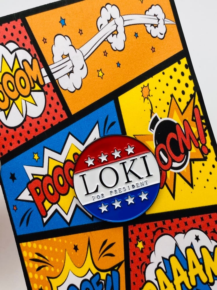 Loki For President Pin Badge