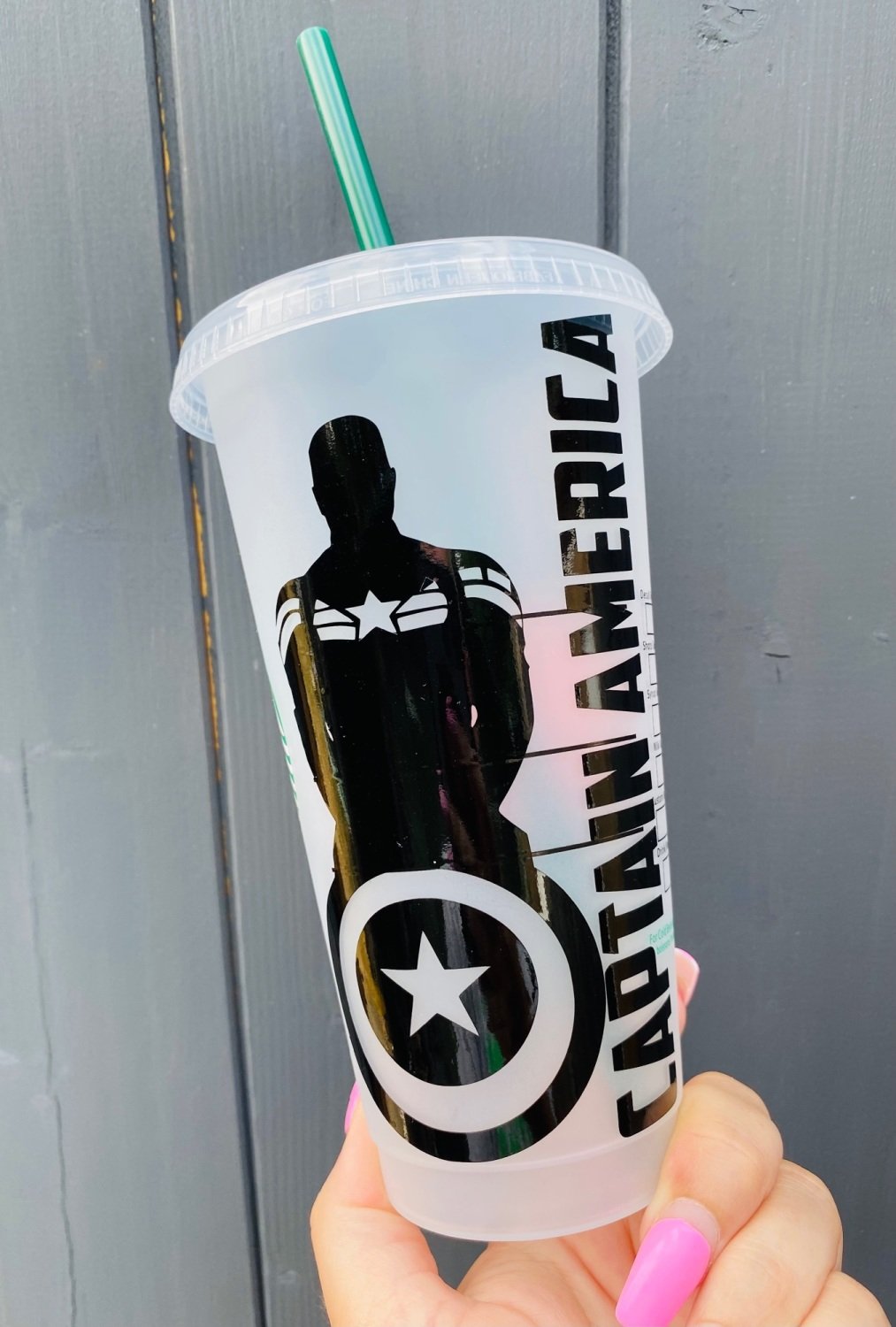 Captain America Starbucks Cold Cup