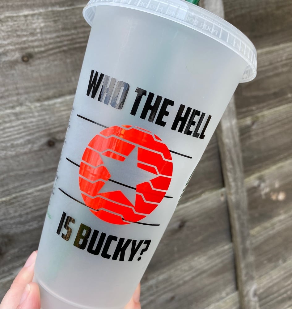 Bucky Barnes Starbucks Cold Cup