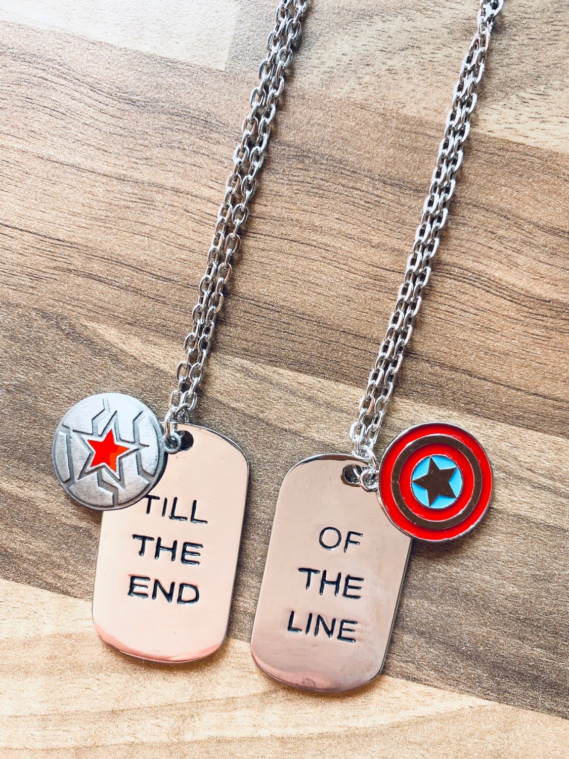 Cap & Bucky Dog Tags Set
