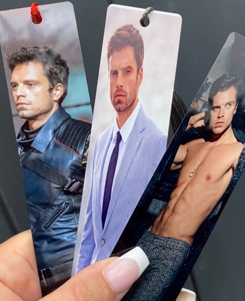 Sebastian Stan/ Bucky Metal Bookmark Trio