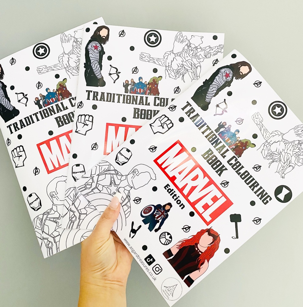 Traditional Colouring Book - Marvel Edition