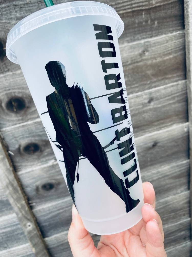 Hawkeye Starbucks Cold Cup