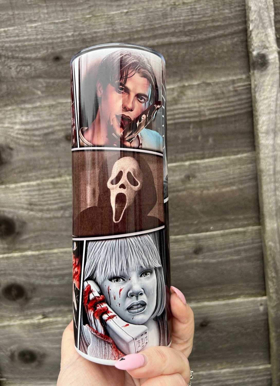Ghostface Skinny Tumbler