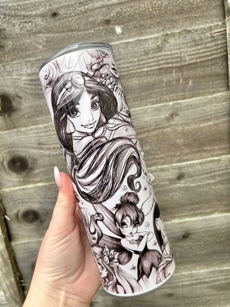 Princess B&W 20oz Tumbler