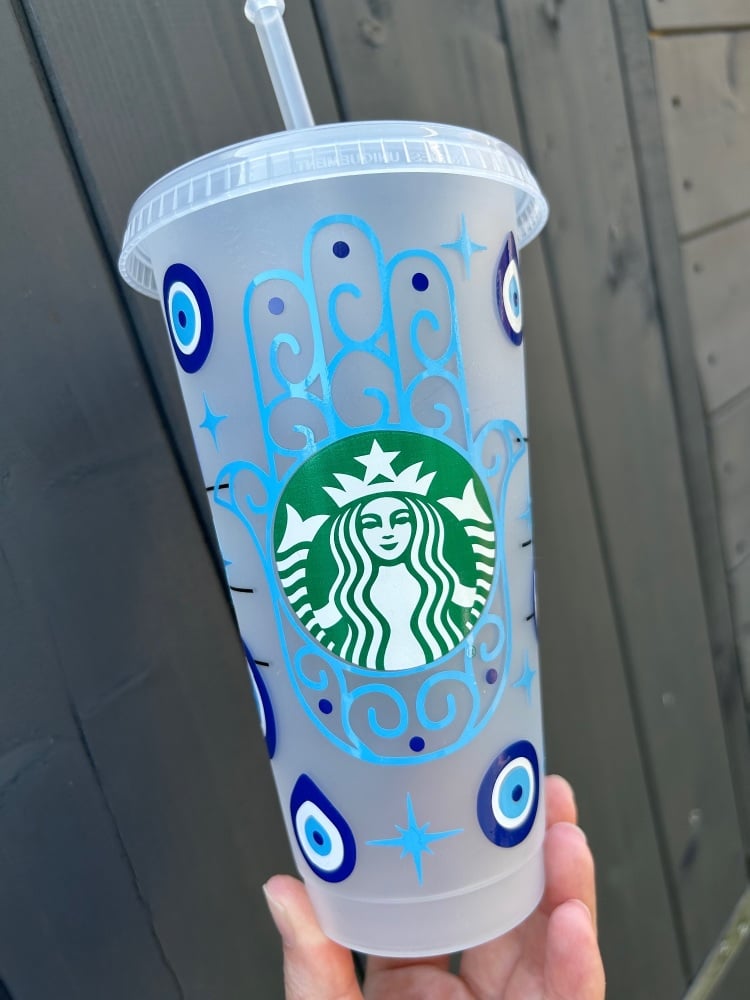 Evil Eye Starbucks Cold Cup