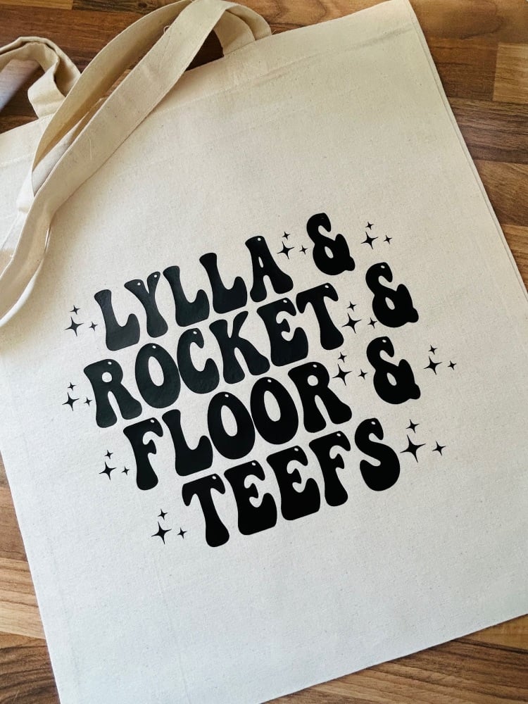 Rocket & Friends Name Tote Bag