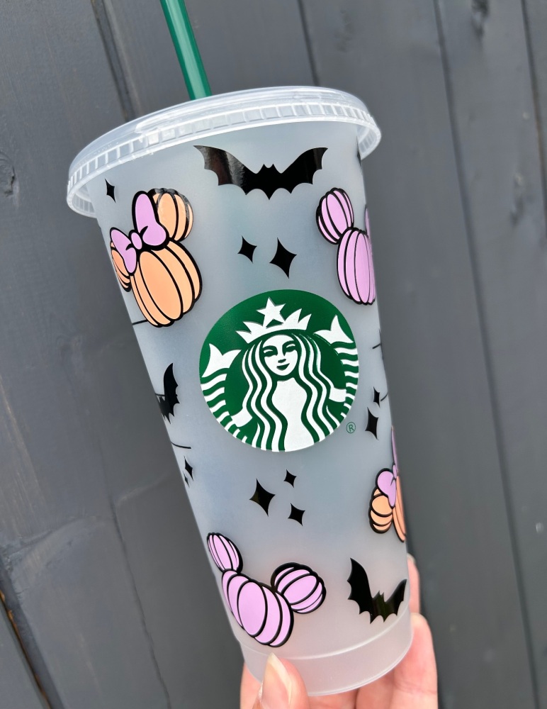 Pastel Pumpkins Starbucks Cold Cup