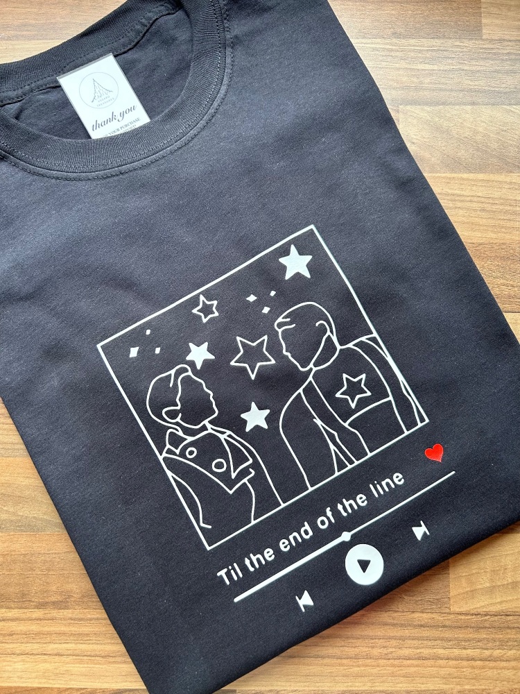 Cap & Bucky End Of The Line Song Clip T-shirt