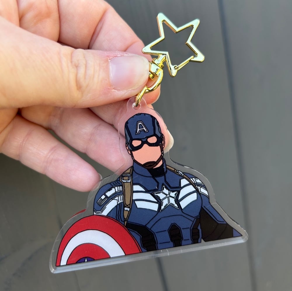 Cap With Shield Keyring