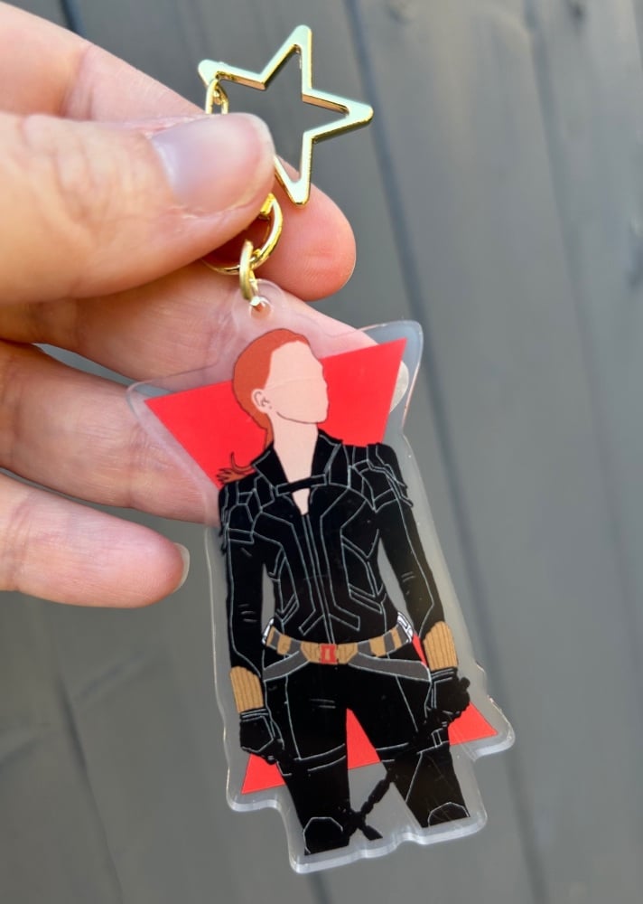 Black Widow Keyring