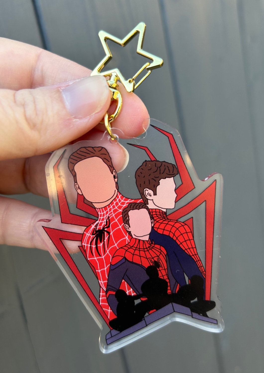 Spider-Man Trio Keyring