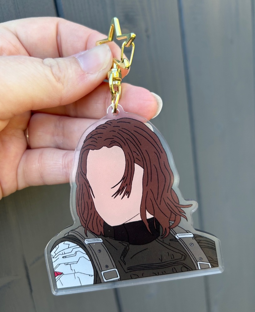 Winter Soldier Head Keyring