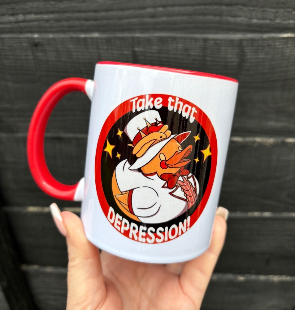 Lucifer Take That Depression Mug