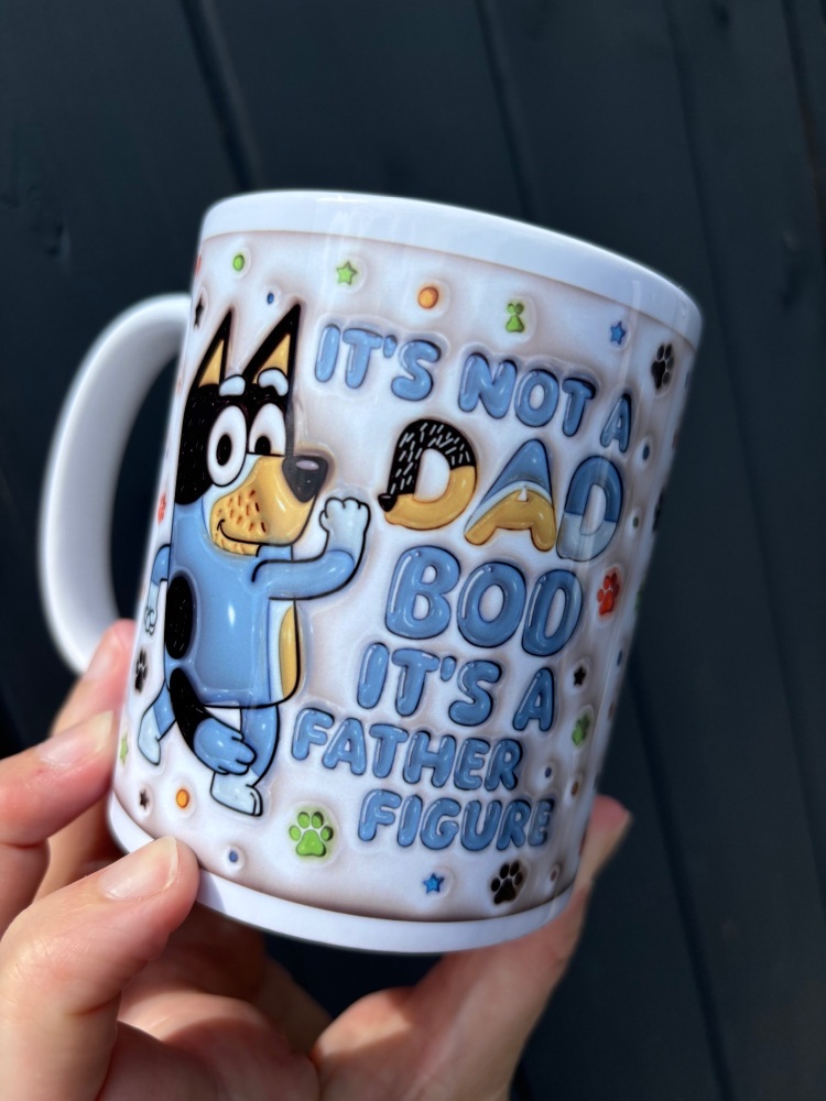 Bluey Dad Bod Inflated Mug