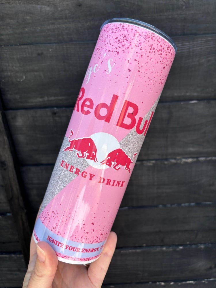 Girly Red Bull 20oz Tumbler