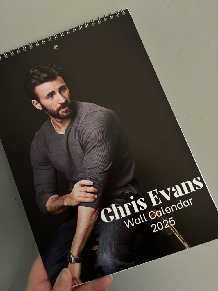 Chris Evans Wall Calendar 2025