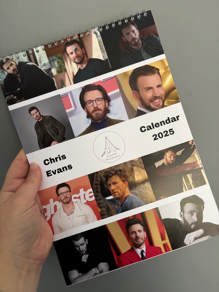 Chris Evans Wall Calendar 2025