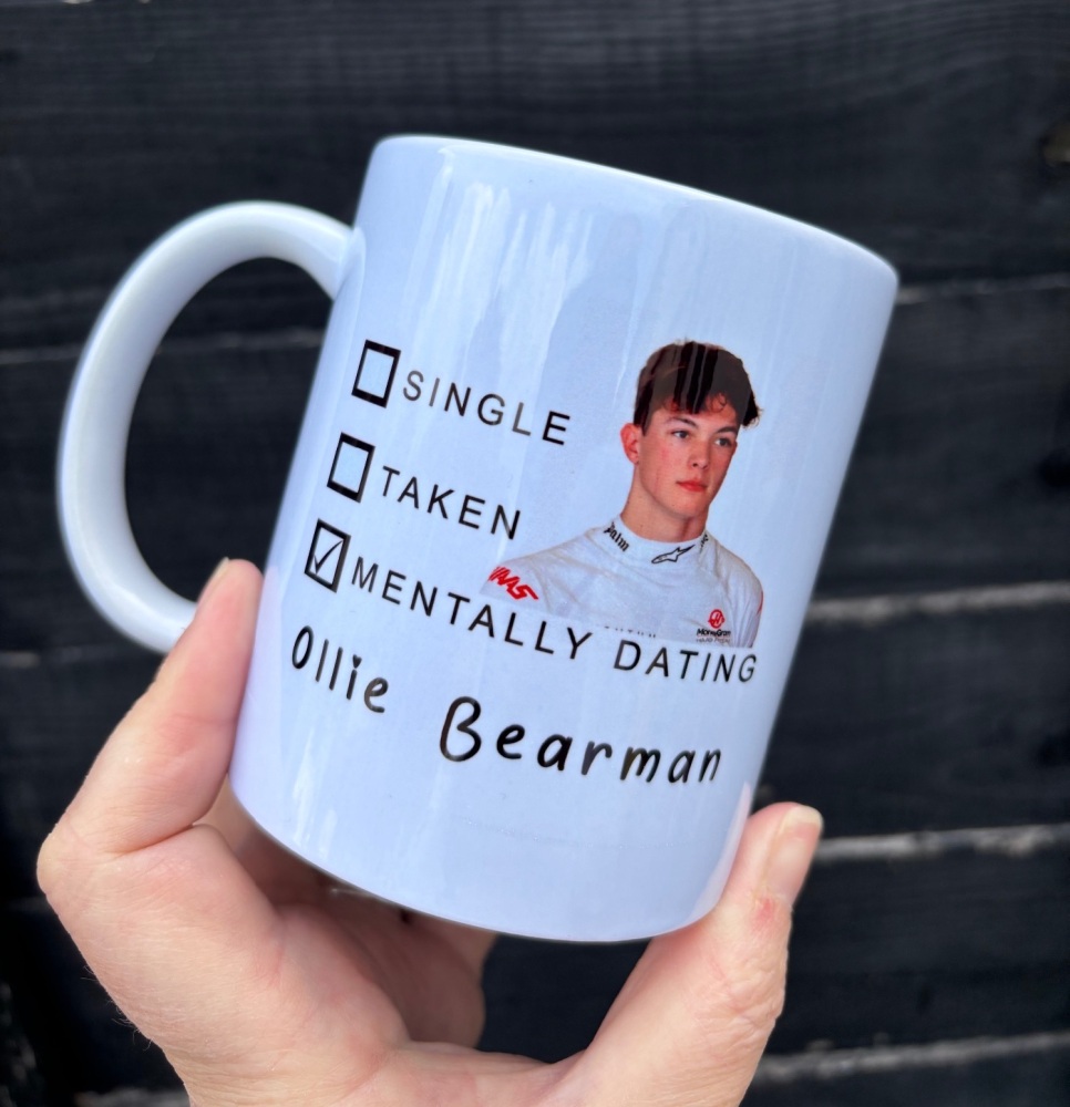 Mentally Dating Ollie Bearman Mug