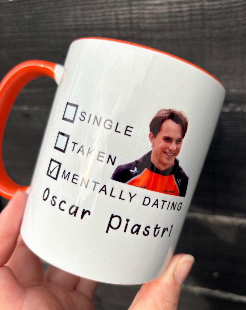 Mentally Dating Oscar Piastri Mug