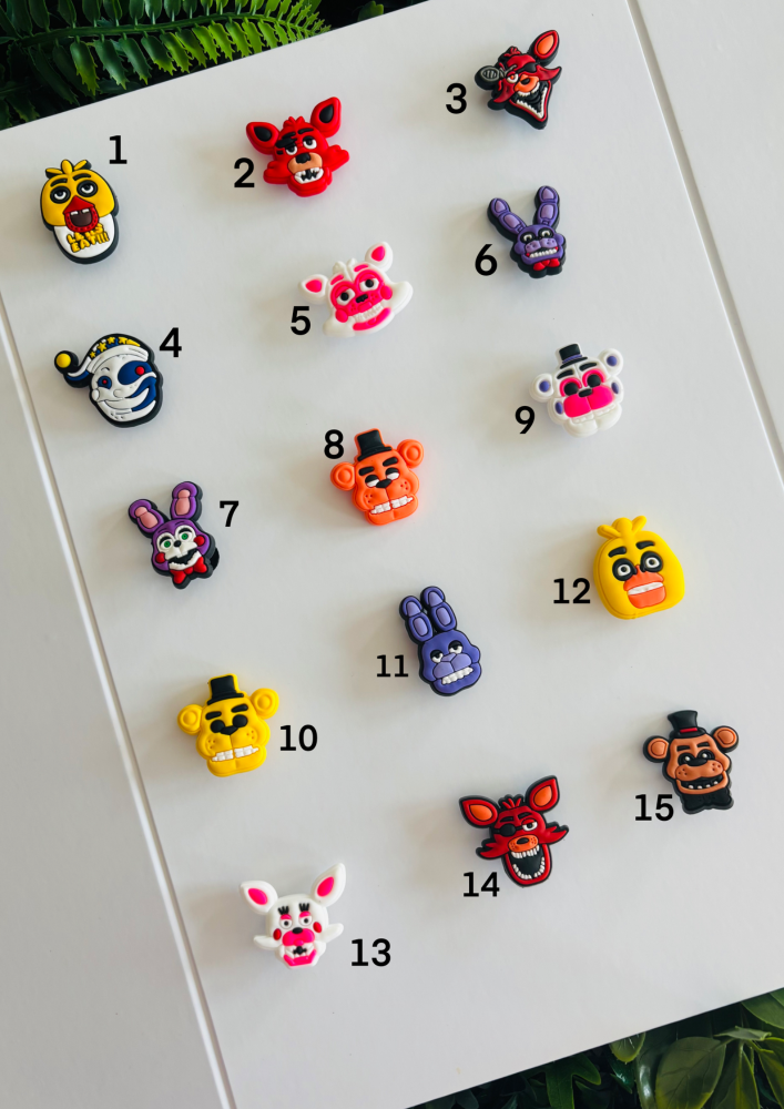 FNAF Character Croc Charms