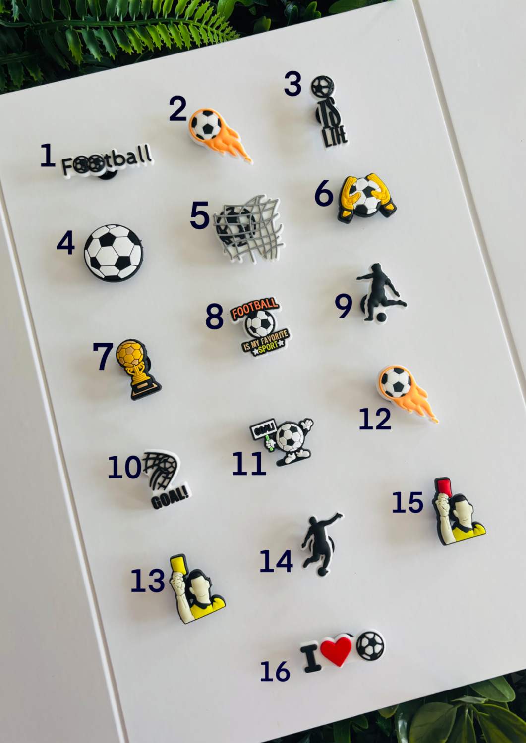 Football Croc Charms