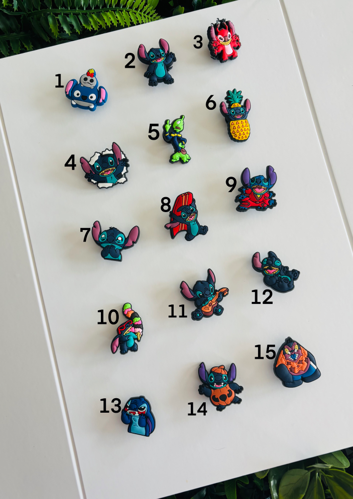 Stitch Croc Charms