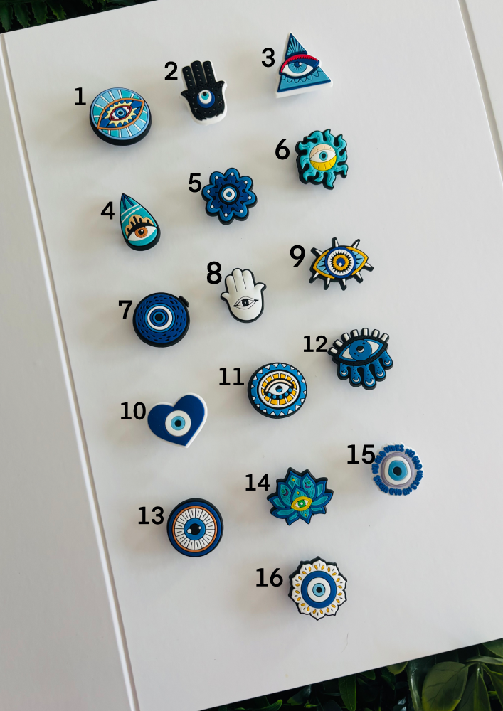 Evil Eye Croc Charms