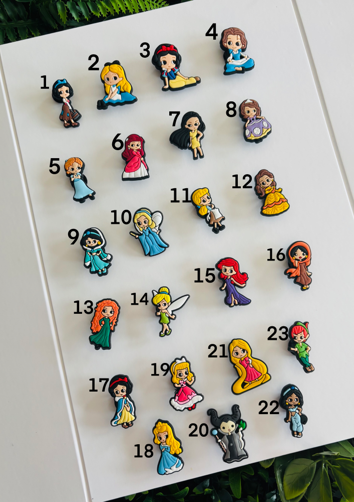 Princess Croc Charms