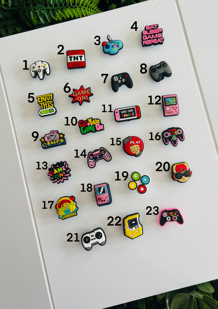 Gaming Croc Charms