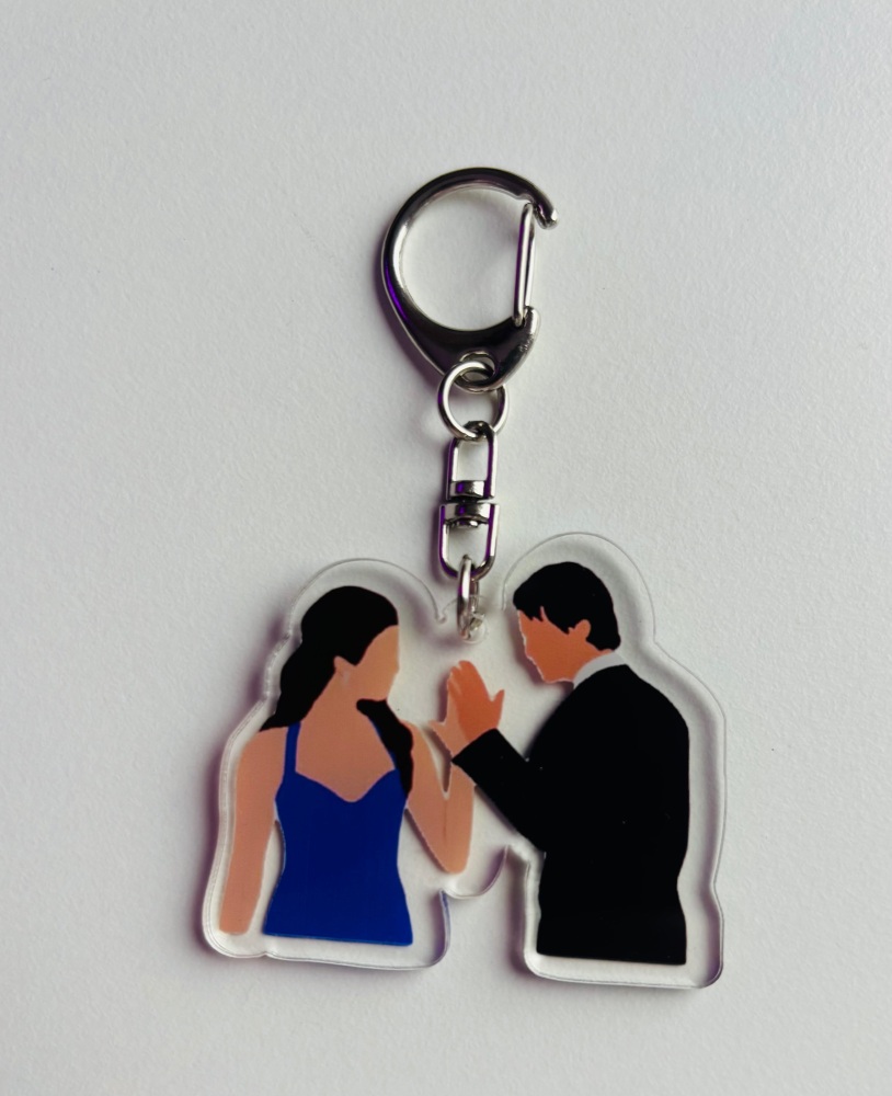 Damon & Miss Cuddles Keyring