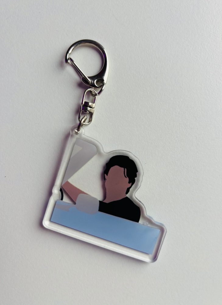 Damon & Car Keyring