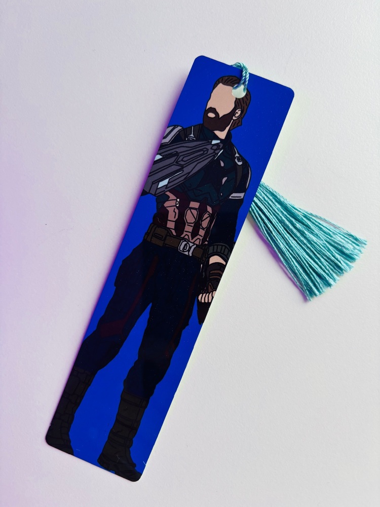 Captain America Faceless Bookmark
