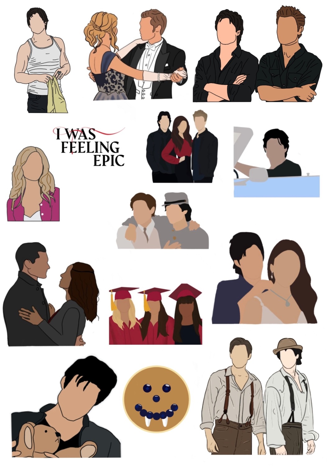 Vampire Diaries Sticker Pack