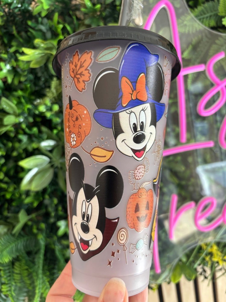 Halloween Mickey & Friends Black Colour Changing Cold Cup