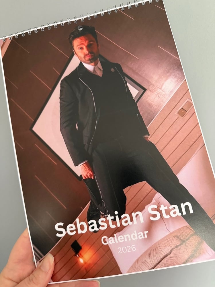 Sebastian Stan Wall Calendar 2026