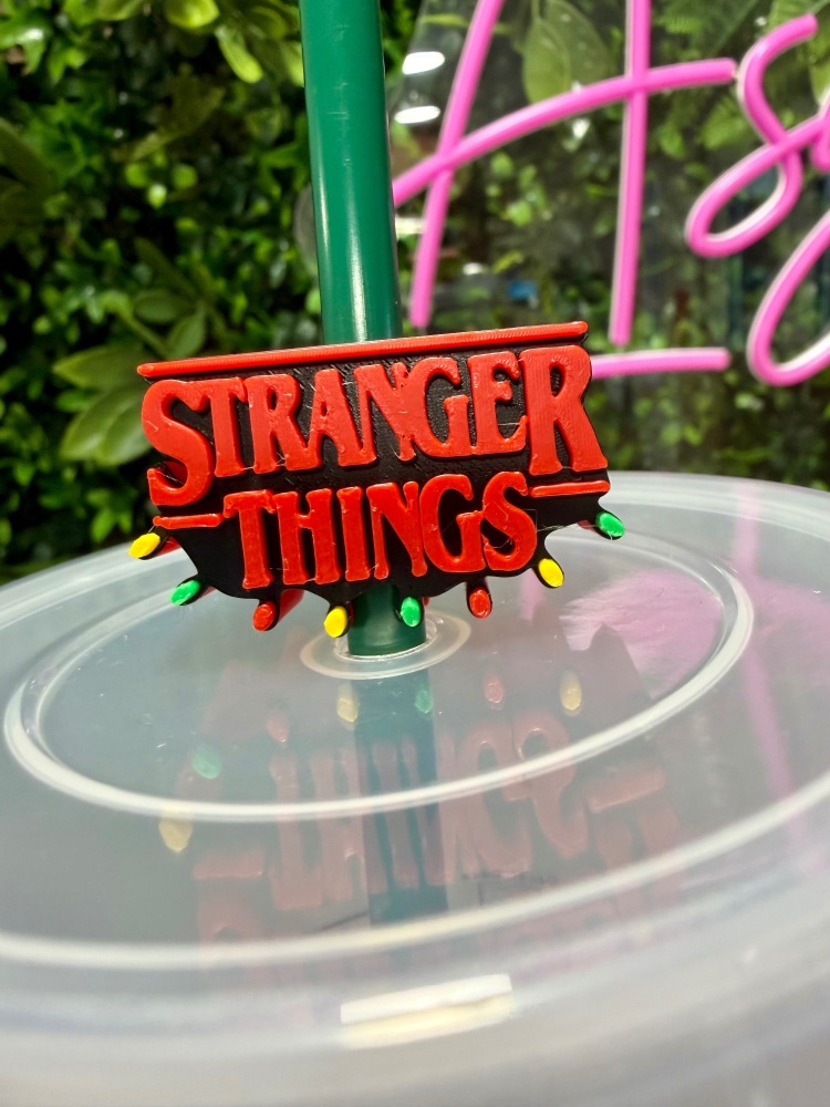 Stranger Things Lights Straw Topper