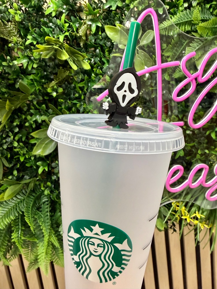 Ghostface Straw Topper
