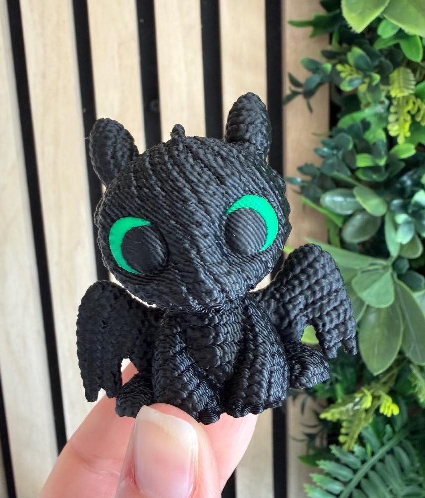 Knitted Style Toothless Figurine
