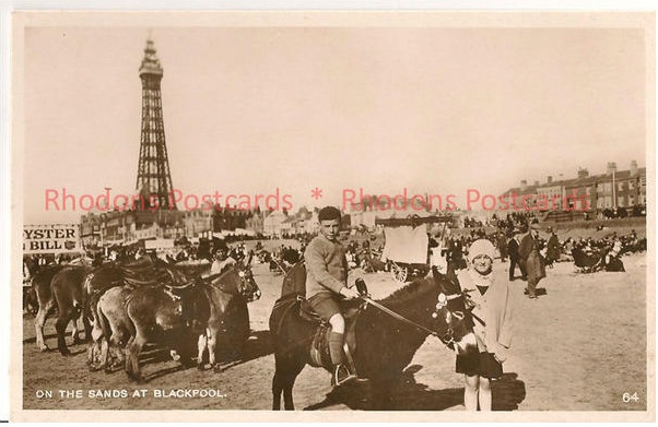 On The Sands At Blackpool-1930s Real Photo